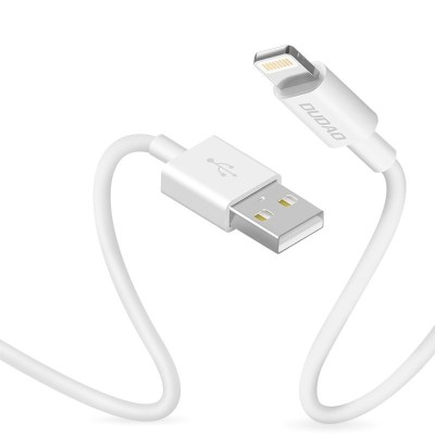 Cablu Date &amp;amp; Incarcare 3A APPLE Lightning (Alb) 1m Dudao L1L foto