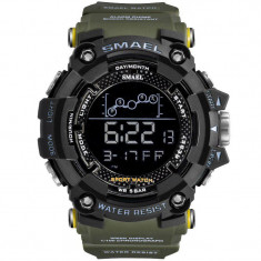 Ceas barbatesc Smael, Shock Resistant, Sport, Militar, Digital, Dual Time, Cronograf