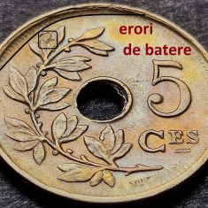 Moneda istorica 5 CENTIMES - BELGIA, anul 1923 *cod 3557 = BELGIQUE - EROARE