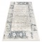 DISTIN 0843A covor modern alb / bleumarin / albastru - Ornament, cadru, vintage, franjuri, 80x150 cm