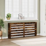 Masca Calorifer Stejar Fumuriu 175x20x82 cm Lemn Prelucrat cu Raft Decorativ
