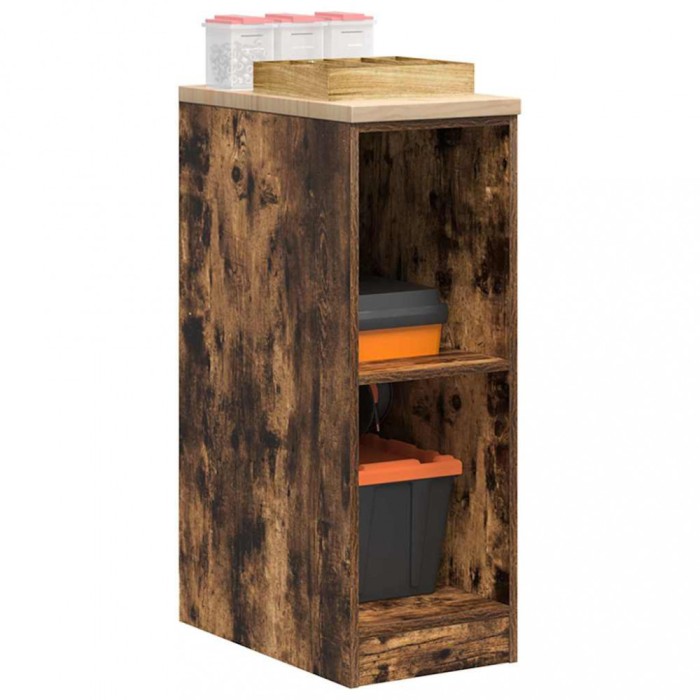 Gossi dulap de depozitare pentru garaj stejar afumat 30x51x85 cm