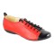 Pantofi dama casual din piele naturala cu varf lacuit - Model Emma Rosu P09RLN