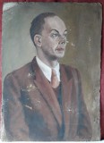 Cumpara ieftin Portret de barbat, pictura veche, 71 x 51 cm