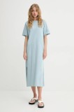 Marc O&#039;Polo rochie din bumbac midi, dreaptă, 5000006039