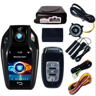 Sistem smart alarma auto cu telecomanda cheie LSD, aplicatie telefon foto