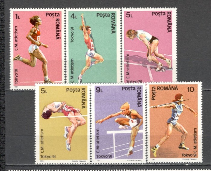 Romania.1991 C.M. de atletism Tokyo XR.1048