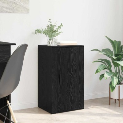 vidaXL Bufet Stejar negru 40 x 33 x 70 cm Lemn compozit foto