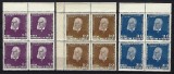 Romania 1942 - Lp 147 - Titu Maiorescu - bloc de 4 - MNH***