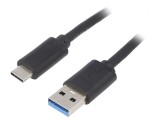 Cablu USB 3.1 A la C 1,8m Negru