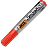 Marker permanent Bic Marking 2000, varf rotund, 1. 7mm, Rosu