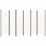 VidaXL Paravan cameră cu 6 panouri, alb crem, 300 x 180 cm