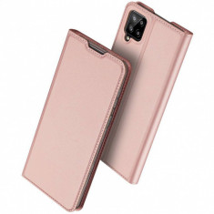 Husa Poliuretan DUX DUCIS Skin Pro pentru Samsung Galaxy A12 A125, Roz Aurie