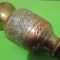 VAZA mica indiana din BRONZ / ALAMA emailata si gravata manual in tehnica Cloisonne