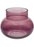 Cumpara ieftin Vaza flori sticla violet 21 x 20 cm