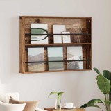 vidaXL Raft pentru reviste Lemn vechi 100 x 12 x 70 cm Lemn compozit 890860