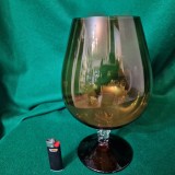 Cumpara ieftin PAHAR MARE DECORATIV DIN STICLA COLORATA, CREAT LA MURANO-VENETIA anii &#039;80