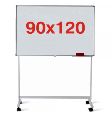 Tabla magnetica pe stand mobil 90x120 cm, 1 fata, Premium (5 ani garantie) foto