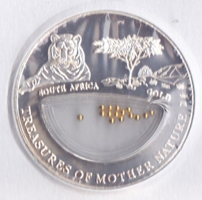 Moneda Fiji 10 Dolari 2012 - KM#460 PROOF ( cu bilute de aur in capsula ) foto