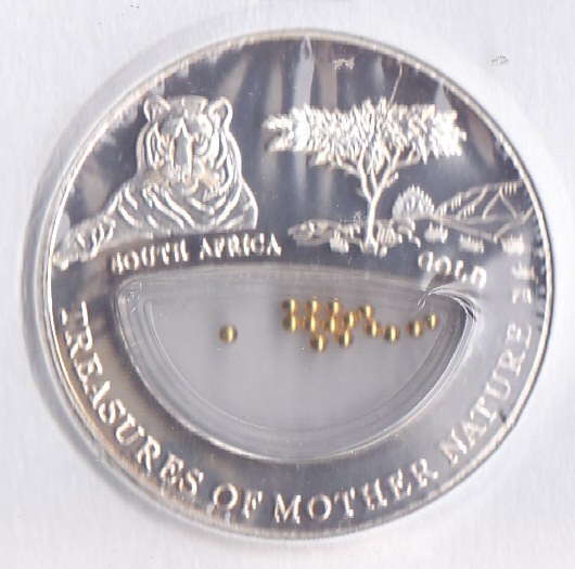 Moneda Fiji 10 Dolari 2012 - KM#460 PROOF ( cu bilute de aur in capsula )