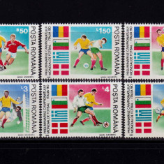 RO 1990 LP 1234 "Preliminariile CM Fotbal Italia "-serie ,MNH