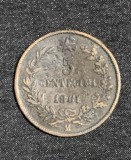 Moneda 5 centesimi 1861 Italia indoit