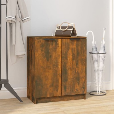 vidaXL Pantofar, stejar fumuriu, 59x35x70 cm, lemn prelucrat 817102 foto