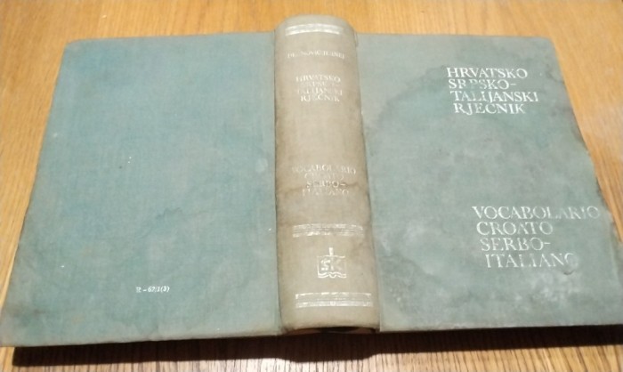 VOCABOLARIO CROATOSERBO - ITALIANO - M. Deanovic - Zagreb, 1970, 1223 p.