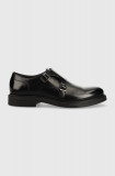 Cumpara ieftin BOSS pantofi de piele Saul barbati, culoarea negru, 50496067