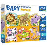 Cumpara ieftin Puzzle Trefl Primo Baby Progressive Safari