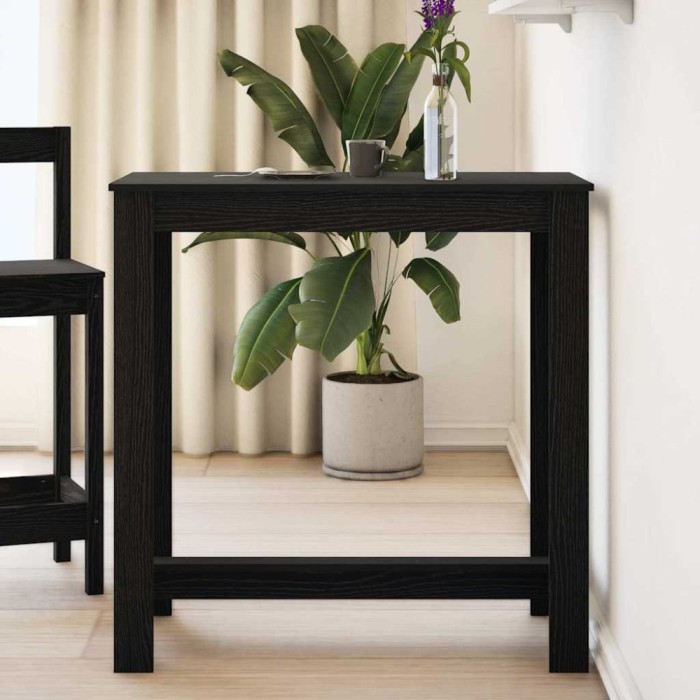 Masă de bar Stejar Negru 102 x 50 x 103.5 cm Lemn compozit