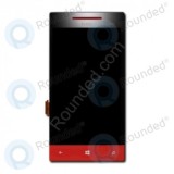 Modul complet display HTC Windows Phone 8S (lcd + touchpanel) LH121114 H 74H02344-00M 1 roșu.