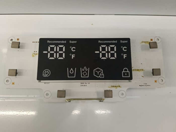Placa , modul afisaj frigider Side by Side Daewoo FRAG53NP7S , display /C154