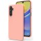 Husa de protectie matte tpu, flippy, pentru samsung galaxy s24 fe, protectie camera, antisoc, antizgariere, antialunecare, acoperire completa, roz