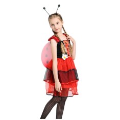 Costum buburuza KidMania&reg; cu accesorii pentru fete 7-8 ani 128 cm