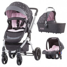 Carucior Chipolino Malta 3 In 1 Baby Pink foto