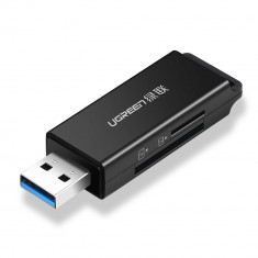 Cititor De Carduri USB 3.0 Portabil Ugreen TF/SD Negru (CM104) 40752-UGREEN