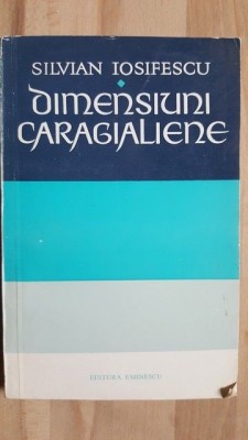 Dimensiuni caragialiene- Silvian Iosifescu foto