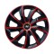 Set 4 Capace Roti 17 inchi, Stig Rosu-Negru, Compatibil cu Hyundai