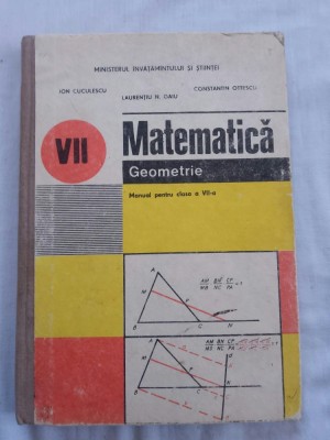 Manual matematica clasa a7a 1991 foto