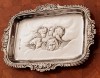 TAVITA DIN ARGINT DECORATA CU CAPETE DE INGERI-REYNOLDS ANGELS- ANGLIA 1915, Tava