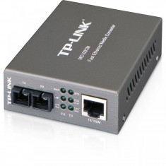 Switch media convertor tp-link 2 porturi (1x100mbps sc 1x10/100 mbps (rj-45)) 10/100base-tx to 100base-fx (sc) foto