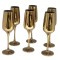 Set 6 pahare sampanie, Glass with Class, Gold