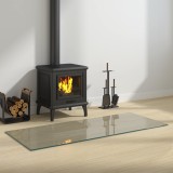 Cumpara ieftin Placa de sticla pentru semineu Transparent 120 x 50 cm Sticla