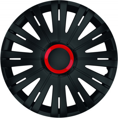 SET CAPACE ROTI 15` NEGRE CU INEL ROSU ACTIVE foto