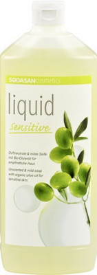 Sapun lichid - gel de dus bio sensitiv 1L Sodasan foto