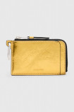 AllSaints portofel de piele REMY WALLET femei, culoarea auriu, W017XZ