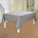 Față de masă Damask, Poliester, Gri, 240x140cm