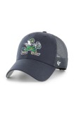 47 brand șapcă de baseball din bumbac NCAA Notre Dame culoarea bleumarin, cu imprimeu, C-BRANS1100CTP-NY