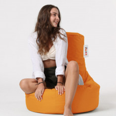 Fotoliu puf, Bean Bag, Ferndale Lina, 70 x 80 cm, poliester impermeabil, portocaliu